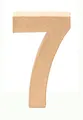 GLOREX 6 2029 137 - Papp - Zahl 7, aus brauner Pappe, ca. 17,5 X 5,5 cm groß, zum bemalen und bekleben, für Serviettentechnik und Décopatch, ideal als Dekoration, Natur