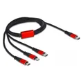 Delock USB-C-Lightning, Micro-B,Type-C (1 m, USB 2.0, 5 W) (86711)