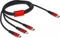 Delock 3 in 1 - Kabel nur zum Laden - USB-C männlich