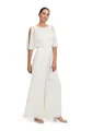 Vera Mont Damen Jumpsuit mit Bindegürtel 38, Rohweiß