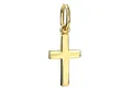 JEVELION Kettenanhänger Kleiner Kreuz-Anhänger 333 Gold (Goldkreuz, für Damen und Kinder), Taufkreuz Kreuz - Made in Germany
