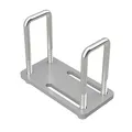 2 x U-Bügelschraube M10 mit Klemmplatte und Stopmuttern Sliphilfe Trailer verzinkt M10, LW=41/41-121, LH=120 mm