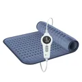 BR Bringer Infrarot Heizkissen mit Abschaltautomatik - 6 Heizstufen (25-60°C), Überhitzungsschutz, Maschinenwaschbar, LED Display, sehr weiches Flanell (Blau, 70 x 40 cm)