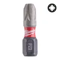 Milwaukee Schrauberbit Pozidrive PZ3 / 25 mm SHOCKWAVE (25er Pack) Inhalt: 25|Ausführung: SHOCKWAVE|Gesamtlänge: 25 mm
