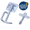 Rechter Ladebordwandhaken mit Öse - 12cm Haken, 11mm Öse, für Kfz-Anhänger NEU