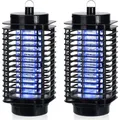 MONZANA® 2x Insektenvernichter elektrisch UV LED indoor Mückenfalle Fliegenfalle Insektenlampe Moskitofalle Insektenabwehr Insektenfalle Mückenl...
