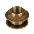 gerade Tankdurchführung AG1"x IG3/4" Regentonnen Durchführung Messing Durchlass