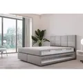 TRADA Mallorca Boxspringbett 180x200 Grau Pocket Matratze 9-Zonen Schwebebett - Grau