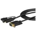 StarTech.com 1,8m aktives HDMI auf VGA Konverter Kabel - HDMI zu VGA Adapter 180cm - Schwarz - 1920x1200 / 1080p - Adapt