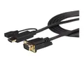 HDMI auf VGA Konverter Kabel - 1,8m aktiv - Mikro-USB Buchse