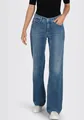 Weite Jeans "DREAM WIDE", mit weitem Bein-Stretch, Gr. 34 - Länge 32, summer mid blue32 Länge 32