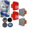 Ersatz Klebepads, 4 Stück, kompatibel mit OOONO PARK P-DISC NO1, NO2, NO3, CO-DRIVER NO2, Metallplättchen Klebesticker, für elektronische Parkscheibe, Blitzerwarner, Windschutzscheibe Klebestreifen
