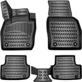 ELMASLINE 3D Gummimatten für VW TAIGO 2021-2025 | Extra hoher 5cm Rand | Zubehör Fußmatten