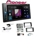 Pioneer DMH-A3300DAB 2-DIN Multimedia Autoradio Bluetooth DAB+ USB mit Einbauset für Mercedes Benz SLK 2004-2011
