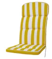 Auflage Hochlehner Alicante 2153 gelb-weiß Blockstreifen 120x50x7 cm KETTtex St