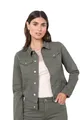 SOYACONCEPT Demin Jeansjacke Damen I Baumwolle und Elasthan Jacke I Grün Mantel Small