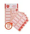 100  WECK Etiketten für Einkoch- Marmelade, Weckgläser selbstklebend ablösbar