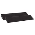 Bordsteinrampe Gummi LxBxH: 800x250x70 mm Set = 2 Stück schwarz (Rampe Gummikeil Rollstuhlrampe Auffahrrampe Auffahrkeil Auffahrhilfe Türschwellenrampe, Autorampe)