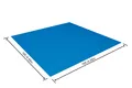 Poolunterlage 488x488cm blau PE-Bodenplane Bestway quadratisch Schutzmatte