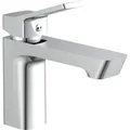 SCHÜTTE Waschtischarmatur STILO, Wasserhahn Bad mit Ablaufgarnitur, Chrom - Silber