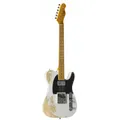 E Gitarre Fame TL Worn Out SH White