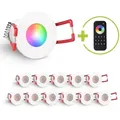 Einbaustrahler Mini Livorno 3W RGBW IP65 - Farbe: weiß - Anzahl: 12x