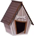 dobar Hundehütte Hundehütte XL Außenhundehütte isolierend Echtholz