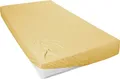Primera Spannbettlaken Mako-Feinjersey Spannbetttuch, Mako-Jersey, Gummizug: rundum, (1 Stück), Geeignet für Standardmatratzen bis 22 cm, 100% Baumwolle