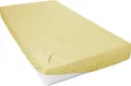 Westminster Spannbetttuch Mako Jersey 100 x 200 cm senf