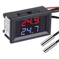 Dual Display-Digital-Thermometer mit wasserdichtem Metallfühler