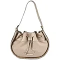 Marc O'Polo Schultertasche Leder 35 cm  grau