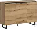 Home affaire Sideboard TOMA, Breite: 120 cm, mit Metall-Kufen-Fuß, 3 Türen, 3 Einlegeböden, Anrichte, Kommode, Schrank, Board, Higboard