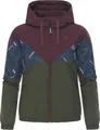 Ragwear Damen Regenjacke wasserdichter gefütterter Windbreaker mit Kapuze Rochele Warm YOUMODO Dark Olive Gr. S