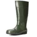 Ladeheid Gummistiefel Herren hoch Erwachsene wasserdichte Regenschuhe LA-914 (Grün, 48 EU)