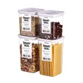 NEOFLAM Smart Seal Vorratsdosen Set 4tlg. - Gr. 2x M, 2x L - Weiß