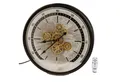 formano Wanduhr (LED Licht, Schwarz, Zahnräder, H: cm)