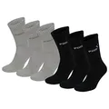 Puma Herren, Sportsocken, Puma Chaussettes multisport Homme Lot de 6 Paires, GR. 39 (Herstellergröße: 39-42 EU), Schwarz (black/grey)