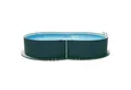 Planet Pool Achtformpool Stahlwandpool achtform 650x420x120 cm, Stahl 0,4 m (Einzelbecken, 1-tlg), verzinkte Stahlwand