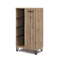 Vicco Kommode Amber, Eiche Wotan, 35 x 110 cm mit 1 Tür, mit Ablagefach für zusätzlichen Stauraum