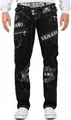 Kosmo Lupo Regular Fit Jeans Stonewashed KM051-1 Black W38/L34