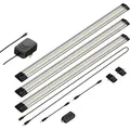 ledscom.de LED Unterbau-Leuchte Siris, Touch-Dimmer, flach, je 50cm, je 655lm, weiß, 3er Set