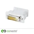 Analoger Monitoradapter DVI-D-Stecker VGA-Kupplung (24+1-polig männlich/15-polig