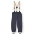 Mini A Ture - Kid's Matwilans Suspender Pants - Regenhose Gr 128 - 8 Years grau