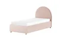VIPACK - MOON Polsterbett 90x200cm mit Bettkasten, inkl Lattenrost, Bezug trendiger Boucle Stoff in Rosa