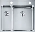 FRANKE Spüle BOX BXX 260-36-16 A mit Drehexcenterventil Edelstahl-Optik