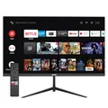 TuTu Smart Monitor 25 Zoll Android OS VA Panel FHD 1080P/60Hz, integrierter Lautsprecher, WiFi, Bluetooth, ultradünn, dreiseitig Rahmenlos, Zugriff auf Netflix, Prime Video, YouTube usw.