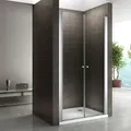 I-flair Duschtür, Duschabtrennung Aus 6 Mm Durchsichtigem Sicherheitsglas Breite: 72-76 Cm - Höhe: 185 Cm
