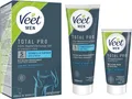 Veet MEN Enthaarungscreme (100 ml) & Pflegebalsam (50 ml), Intim-Haarentfernungs-Set, 2 St., - schnell & einfach