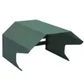 Mendler Mähroboter-Garage HWC-L43, Dach Unterstand für Rasenmäher, Metall 40x59x69cm - grün