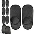 ONVAYA Handwerkerpantoffel mit Gummiband, ABS-Sohle, Museumpantoffel Hausschuh 4er Set XL-XXL
